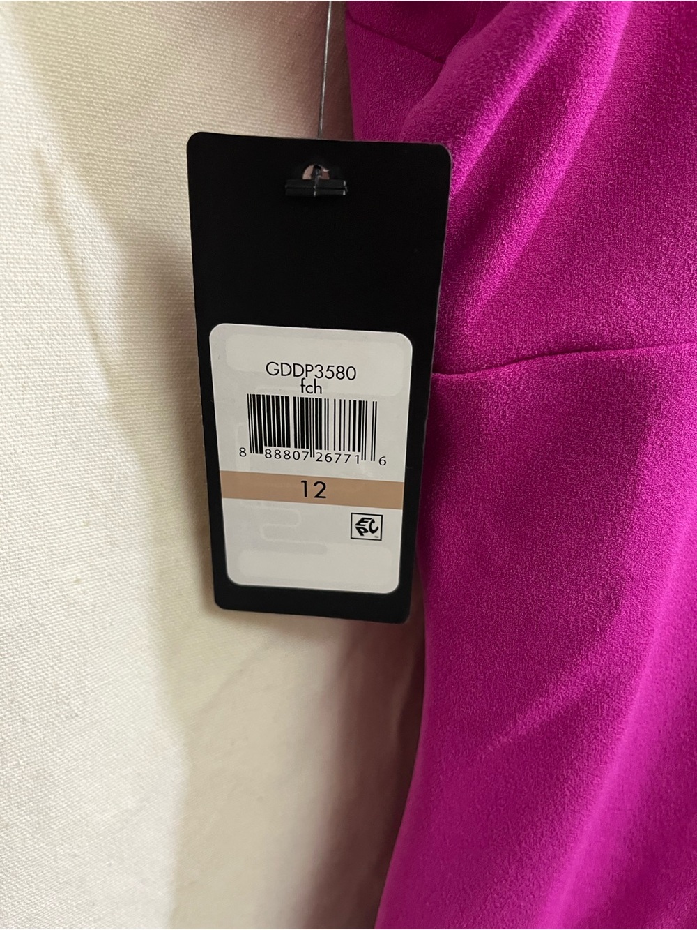Guess Magenta Ring-Detail Wrap Mini Dress - Picture 5 of 8